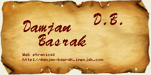 Damjan Basrak vizit kartica